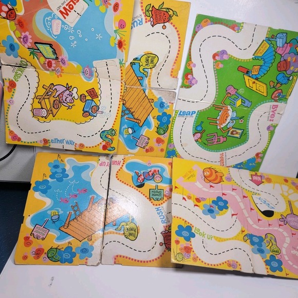 Vintage Lot Of 6 Mattel Upsy Downsy Playboards As Is